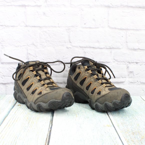 Oboz Sawtooth II Brown Leather Waterproof Lace Up Hiking Shoes Size 8.5 - Picture 3 of 9